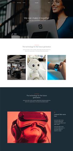 科技产品企业官网HTML5模板