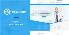 蓝色风格专科医院HTML5网站模板 适用手机端 - Maxi Health