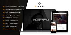 Relway  响应单页Bootstrap 3模板