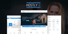 蓝色大气响应式HTML5域名服务器托管企业网站模板 - HOSTLY