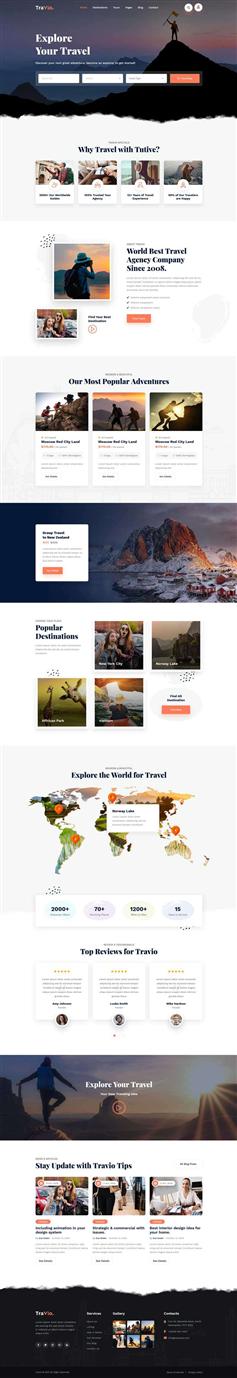 html5响应式旅行社官网模板