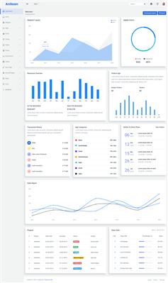 bootstrap4框架实现的管理后台模板html页面